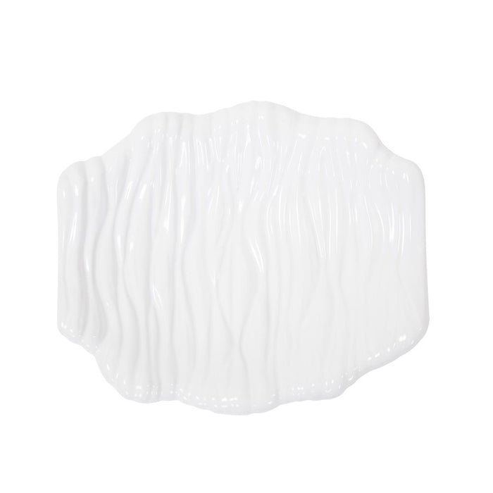 Howard Elliott Ebb Low Tray, Glossy White, Glossy White