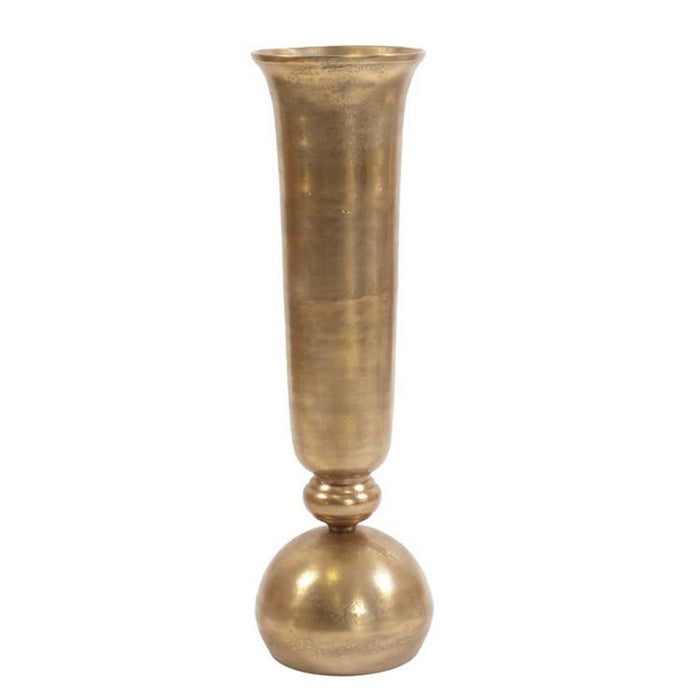 Howard Elliott Gold Oversized Trumpet Vase, Gold - 35064