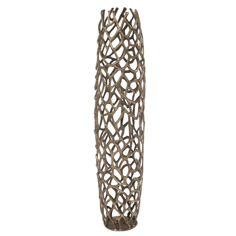 Howard Elliott Bronze Aluminum Branch Vase/Oversized, Bronze - 35092