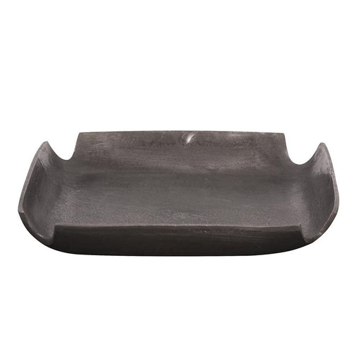 Howard Elliott Graphite Aluminum Tray with Notched Corners, Graphite - 35136
