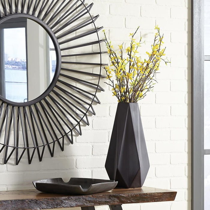 Howard Elliott Graphite Aluminum Tray with Notched Corners, Graphite