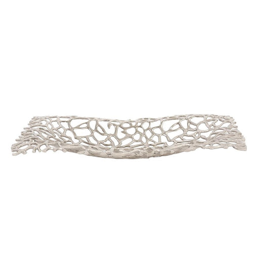 Howard Elliott Silver Aluminum Branch Tray, Silver - 35154