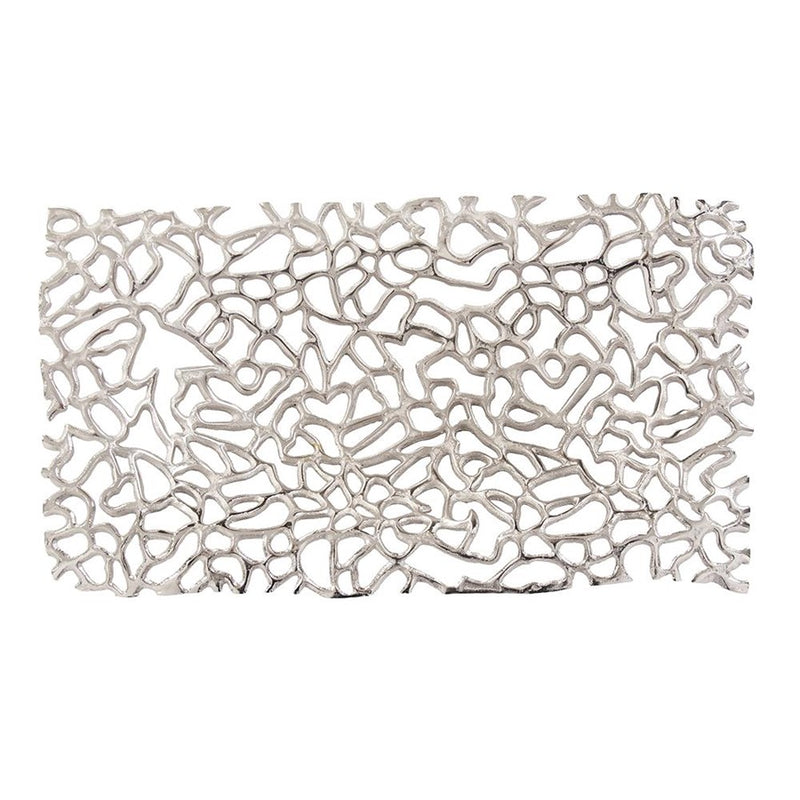 Howard Elliott Silver Aluminum Branch Tray, Silver