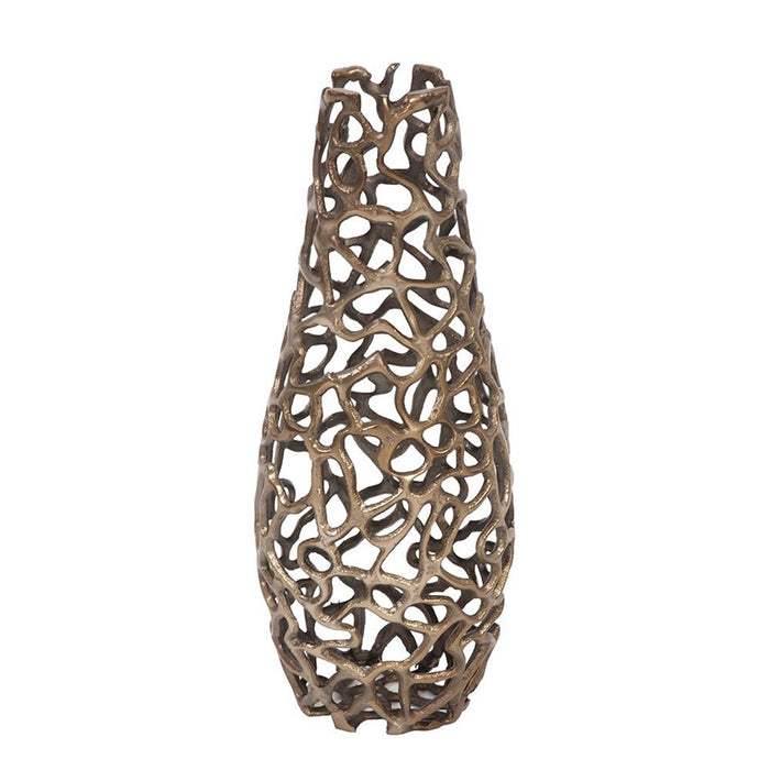 Howard Elliott Bronze Aluminum Branch Vase/Small, Bronze - 35155