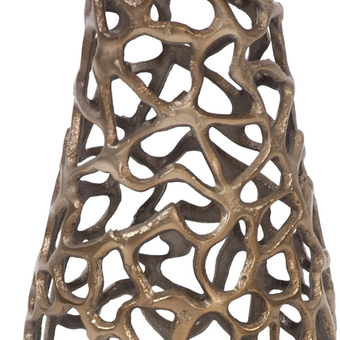 Howard Elliott Bronze Aluminum Branch Vase/Small, Bronze