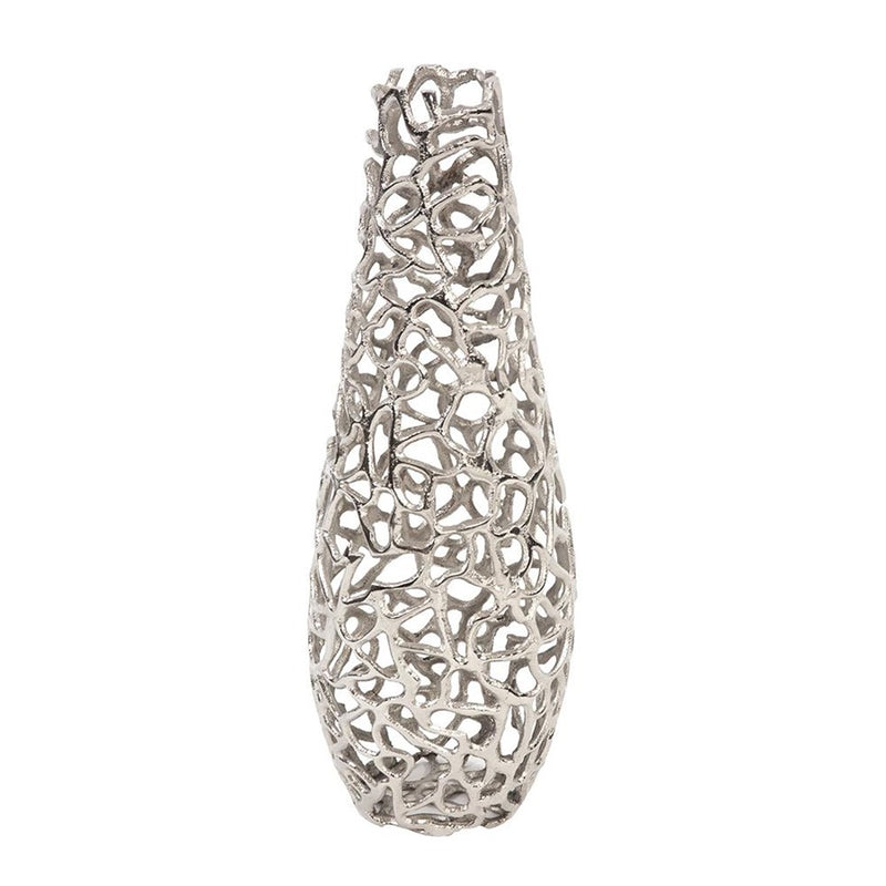 Howard Elliott Silver Aluminum Branch Vase/Large, Silver - 35156