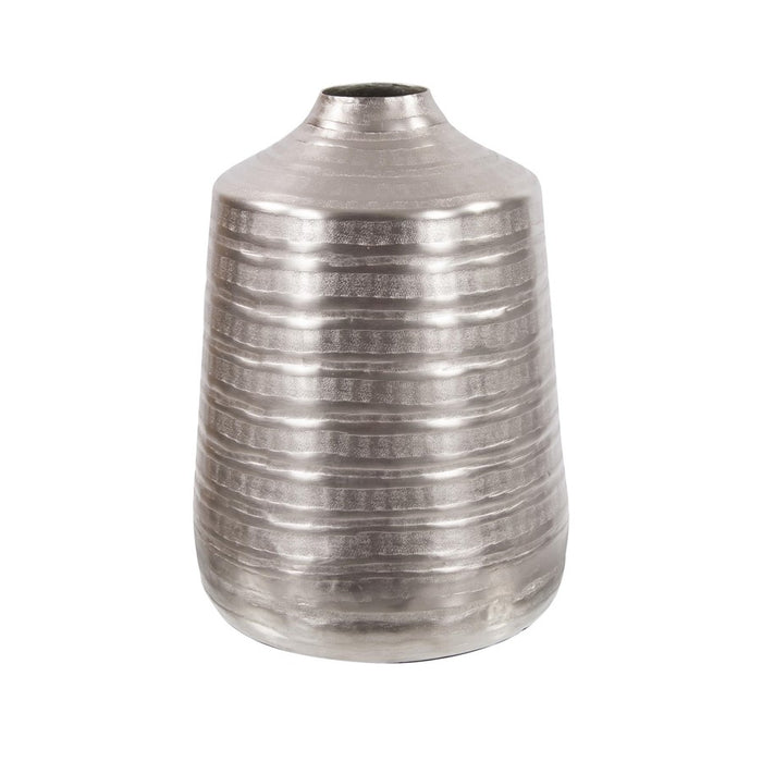 Howard Elliott Chiseled Silver Cylinder Vase/Large, Champagne - 35208