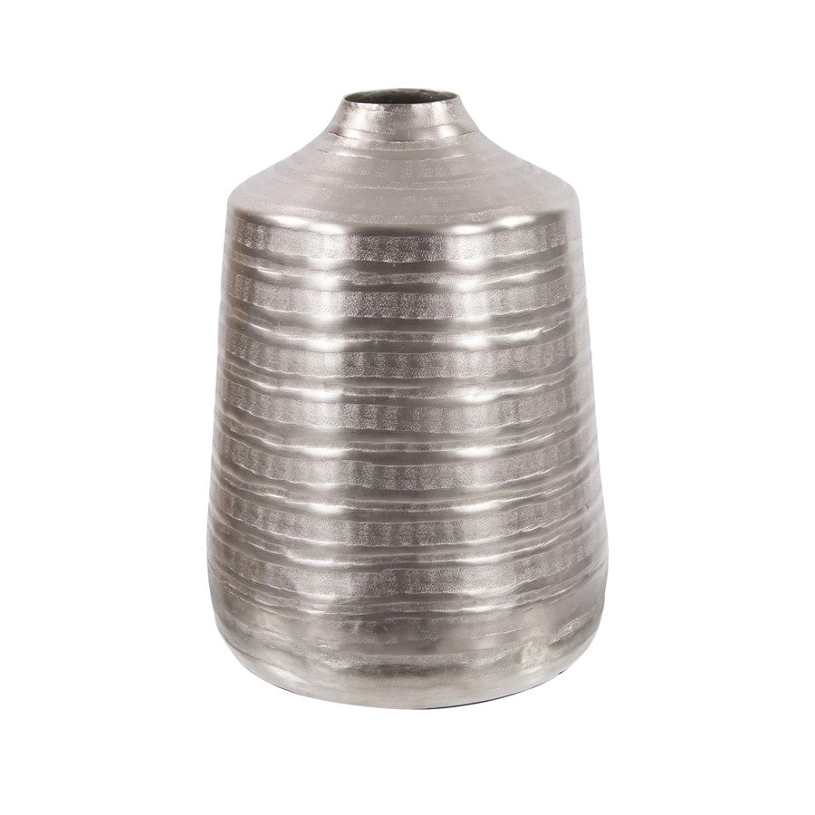 Howard Elliott Chiseled Silver Cylinder Vase/Large, Champagne - 35208