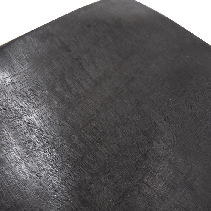 Howard Elliott Etched Crossways Wavy Edged Bowl/Small, Graphite