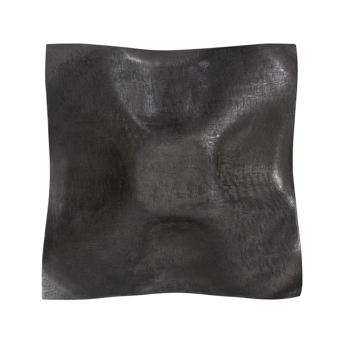 Howard Elliott Etched Crossways Wavy Edged Bowl/Small, Graphite