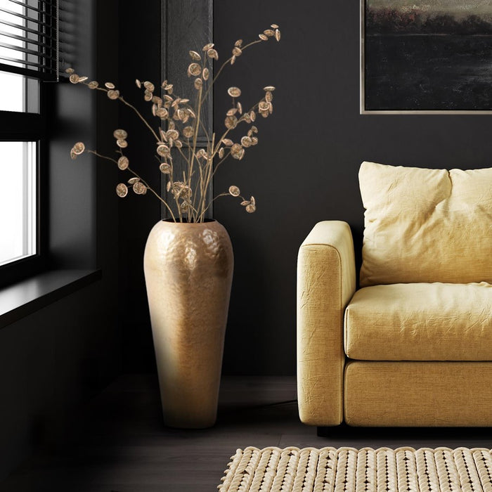 Howard Elliott Espen Tall Classic Vase/Medium, Gold