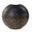 Howard Elliott Golden Thread Large Disc Vase, Black/Gold - 35342