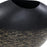 Howard Elliott Golden Thread Medium Disc Vase, Black/Gold