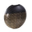 Howard Elliott Golden Thread Medium Disc Vase, Black/Gold