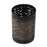 Howard Elliott Golden Thread 4" Cylindrical Candle Holder, Black/Gold