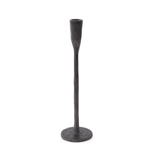 Howard Elliott Asher Sculpted Cast Aluminum Candlestick/Short, Ebony - 35369
