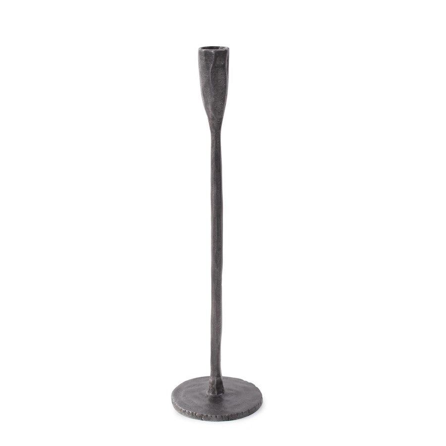 Howard Elliott Asher Sculpted Cast Aluminum Candlestick/Tall, Ebony - 35370