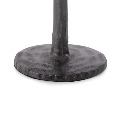 Howard Elliott Asher Sculpted Cast Aluminum Candlestick/Tall, Ebony