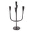 Howard Elliott Asher Cast Aluminum Five Arm Candle Holder, Ebony