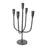 Howard Elliott Asher Cast Aluminum Five Arm Candle Holder, Ebony