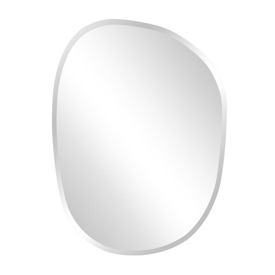Howard Elliott Frameless Asymmetrical Mirror, Silver - 36014