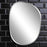Howard Elliott Frameless Asymmetrical Mirror, Silver