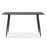 Howard Elliott Soho Wood Console Table, Dark Ash/Brass - 36062