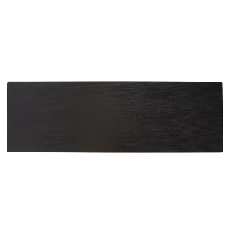 Howard Elliott Soho Wood Console Table, Dark Ash/Brass