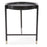 Howard Elliott Soho Round Side Table, Dark Ash/Brass - 36064