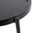 Howard Elliott Soho Round Side Table, Dark Ash/Brass