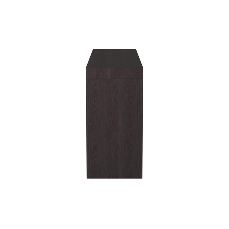 Howard Elliott Black Wood Grain Veneer Console Table, Black