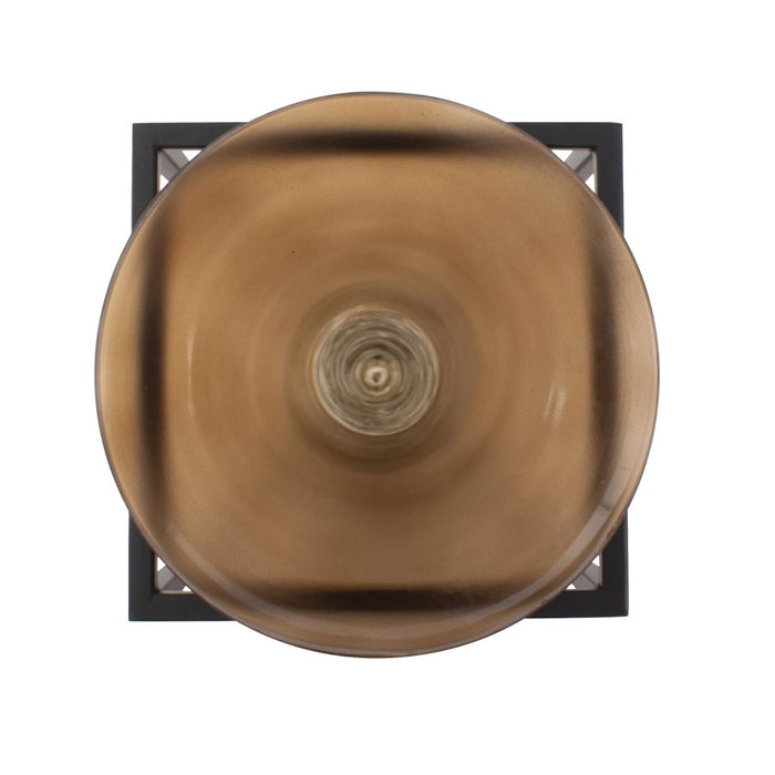 Howard Elliott Bronze Euler 36" Drop Vase/Black Iron/XL, Brown/Black