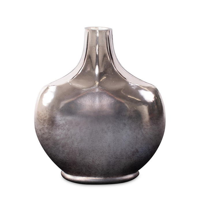 Howard Elliott Advik Polished Silver Vase/Short, Black - 41091