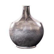 Howard Elliott Advik Polished Silver Vase/Tall, Black - 41092