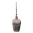 Howard Elliott Venetia Ebony Glass Bottle/Alum Spired Lid/Short, Nickel - 41093