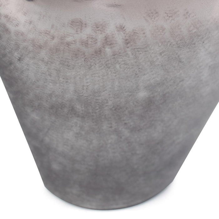 Howard Elliott Venetia Ebony Glass Bottle/Alum Spired Lid/Tall, Nickel