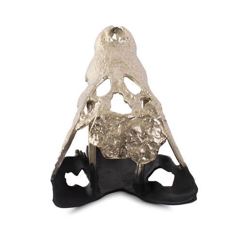 Howard Elliott Freddy Croc Sculpture/Small, Gold/Black