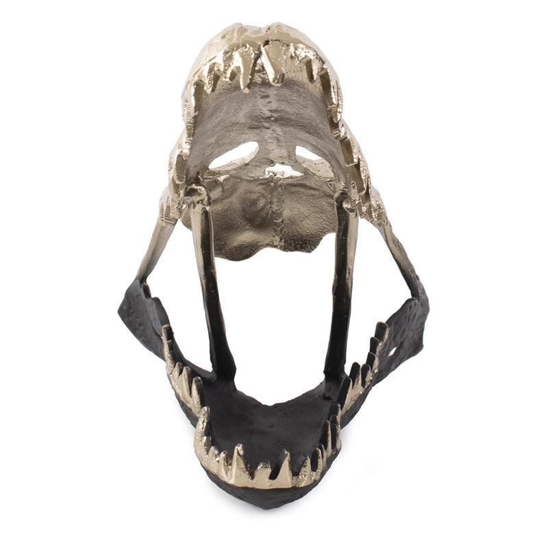 Howard Elliott Freddy Croc Sculpture/Small, Gold/Black