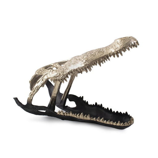 Howard Elliott Freddy Croc Sculpture/Large, Gold/Black - 41113