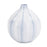 Howard Elliott Chevron Ceramic Globe Vase Small, Blue/White - 42043