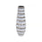 Howard Elliott Two-tone Spiral Ceramic Vase, Blue/Silver - 42045