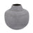 Howard Elliott Niemeyer Short Ceramic Vase, Gray/Silver - 42055