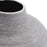 Howard Elliott Niemeyer Short Ceramic Vase, Gray/Silver