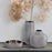 Howard Elliott Niemeyer Short Ceramic Vase, Gray/Silver