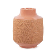 Howard Elliott Richland Embossed Peach Vase/Small, Peach - 42071