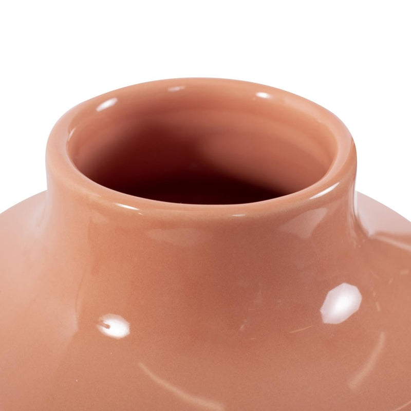 Howard Elliott Richland Embossed Peach Vase/Small, Peach