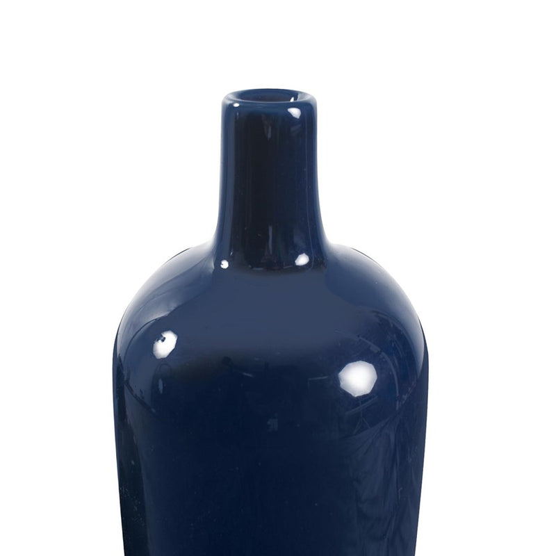 Howard Elliott Delft Blue Vase Set of 2, Navy