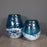 Howard Elliott Blue/Sky Large Bulbous Vase, Blue/White