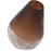 Howard Elliott Slanted Earth Vase Large, Brown/White