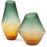 Howard Elliott Golden Murrine Vase Small, Green/Amber